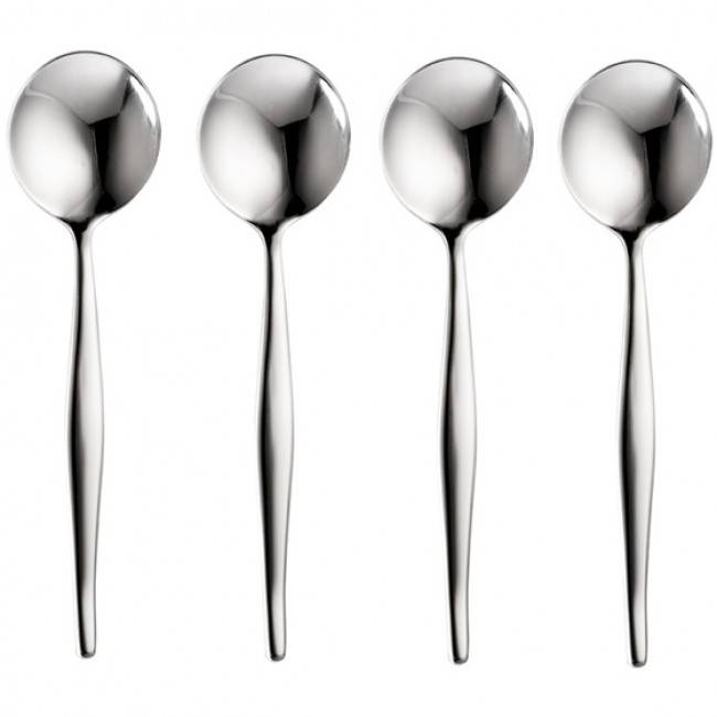 Slimline Soup Spoon Set, Set Of 4