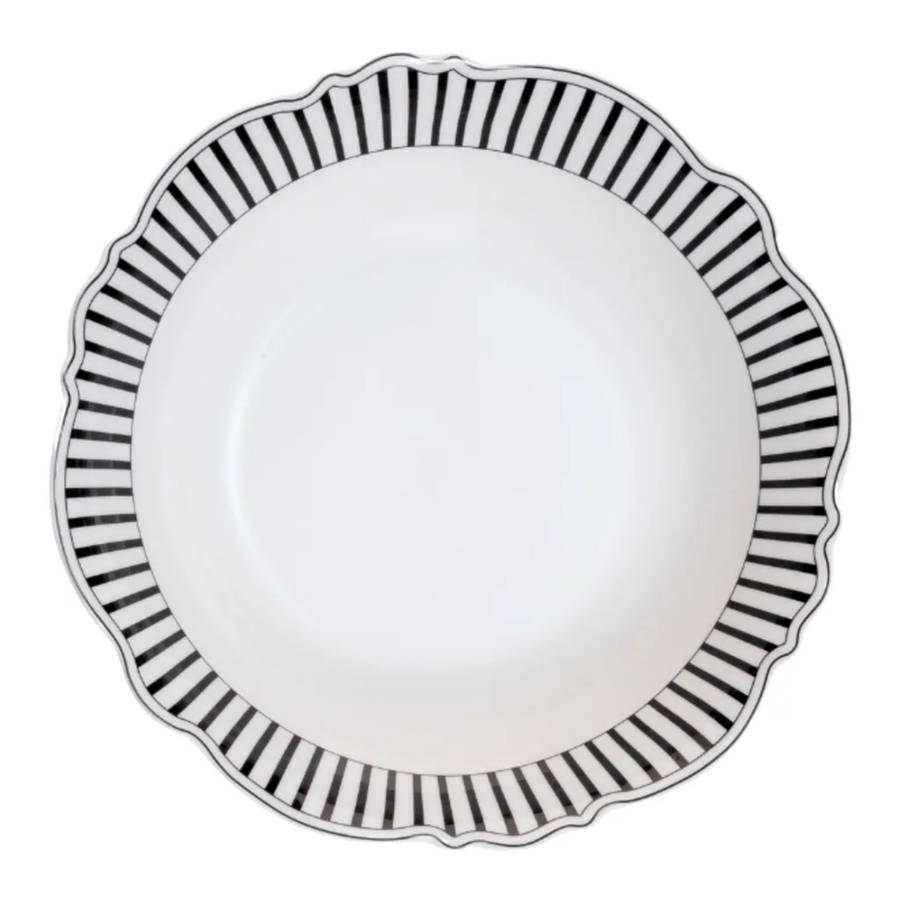 Ivory Noir Cereal Bowls, Set of 4