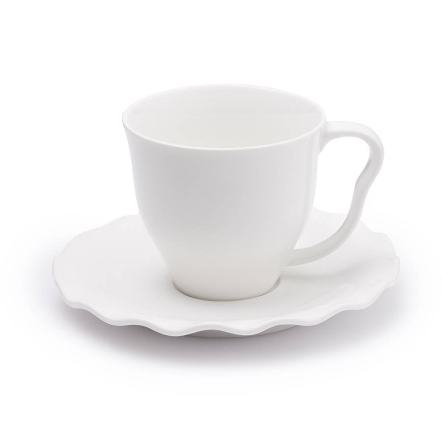 Maison Blanche Cup and Saucer, Set of 2