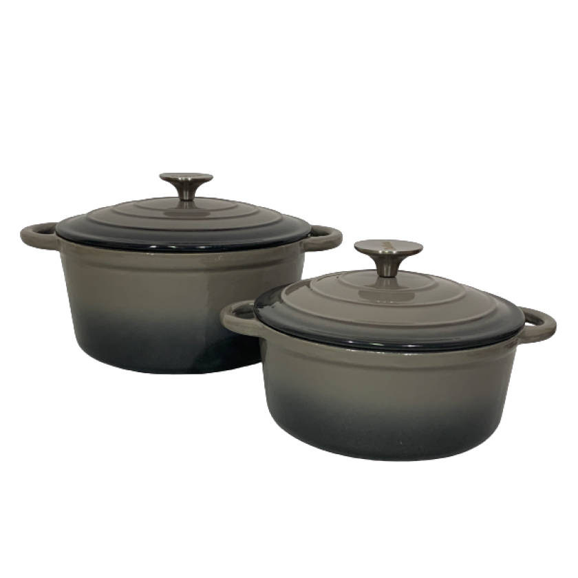 Enamelled Cast Iron Cookware set, 7pc