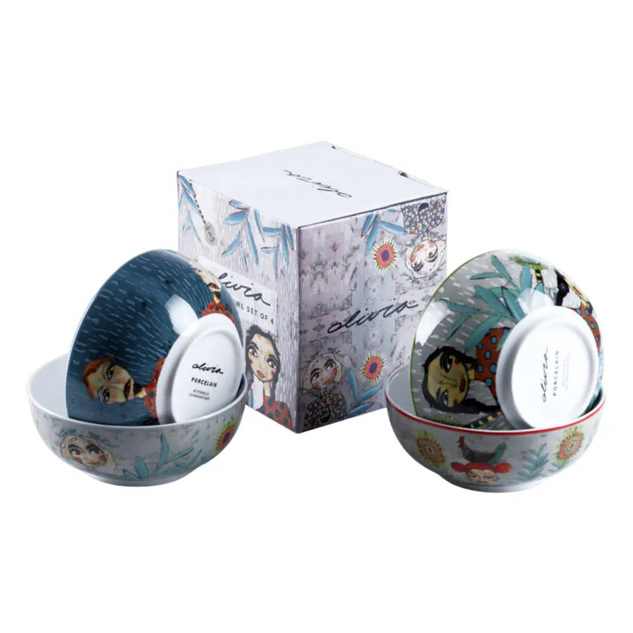 Cuzins Cereal Bowls, Set of 4