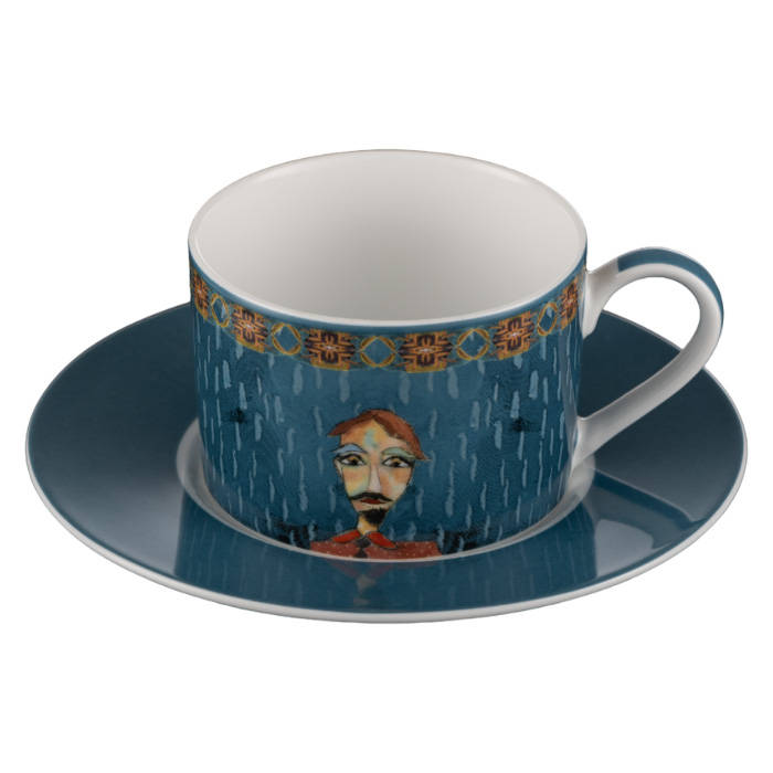 Cuzins Cup & Saucer, Set of 4