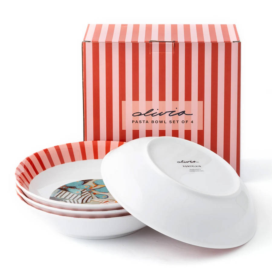 Princess Pasta Bowls, Set of 4
