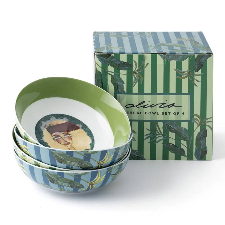 Princess Cereal Bowls, Set of 4