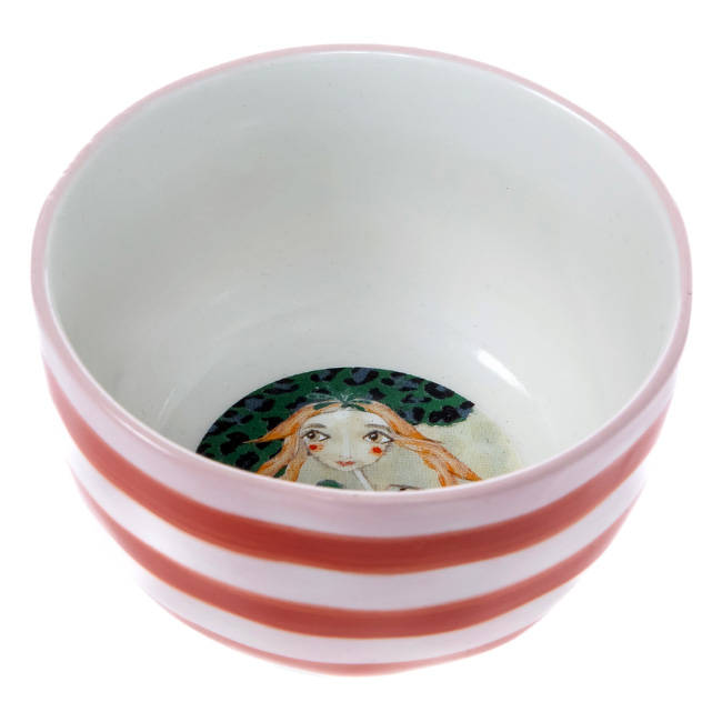 Princess Hand-Painted Pink Nibble Bowls, Set of 4