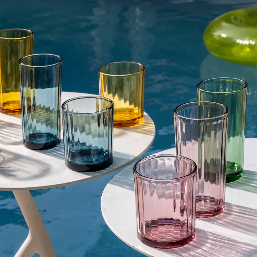 Princess Lead-Free Crystal Hiball Glasses, Set of 4