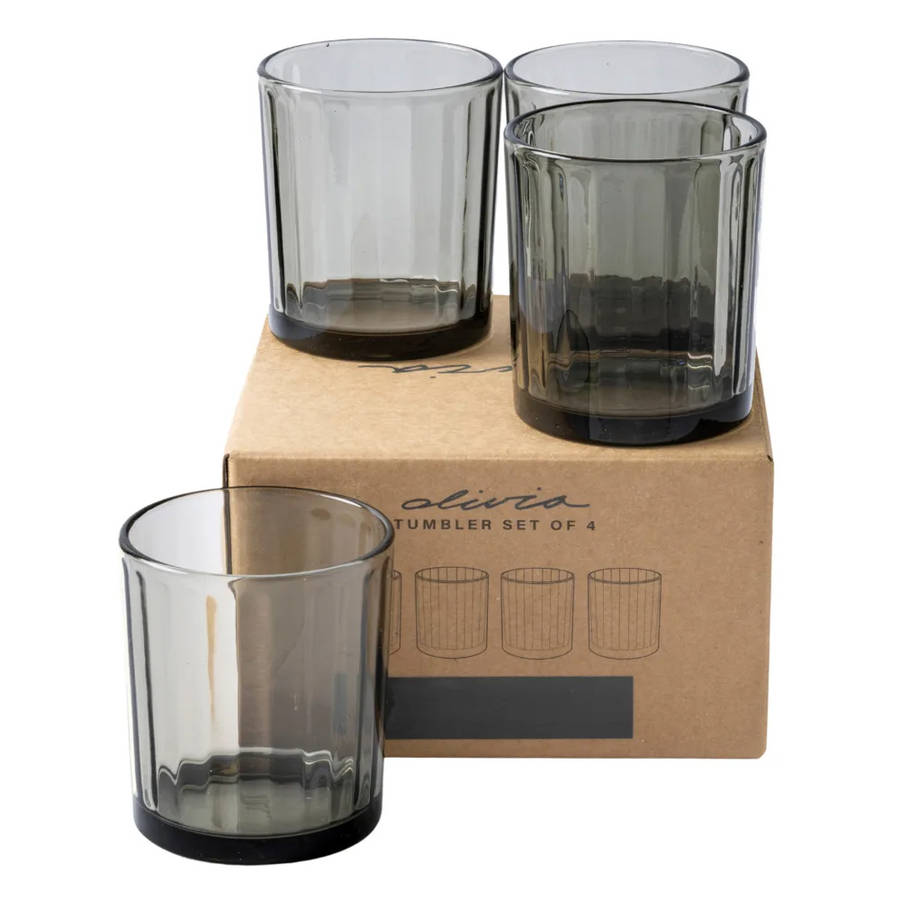 Princess Lead-Free Crystal Tumblers, Set of 4