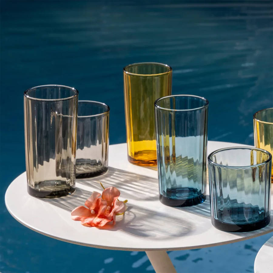 Princess Lead-Free Crystal Hiball Glasses, Set of 4