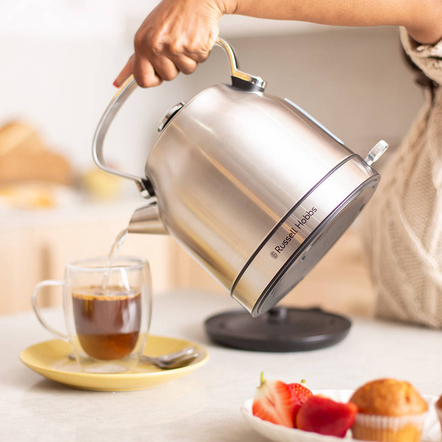 Vintage Stainless Steel Cordless Kettle, 1.7L