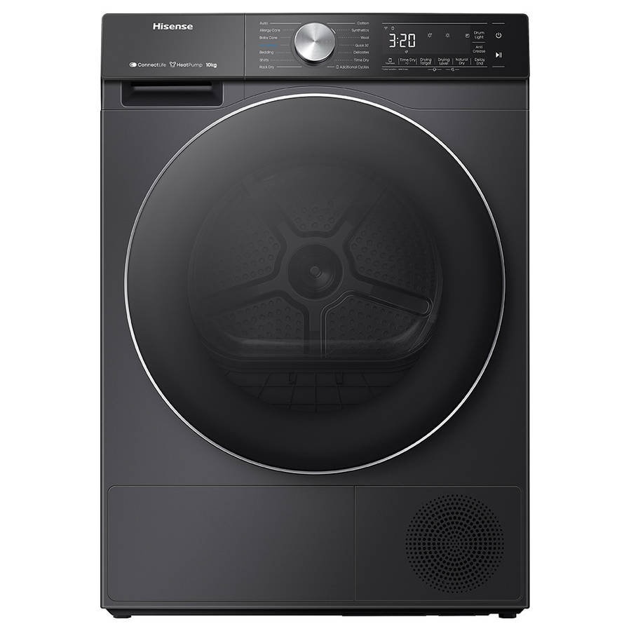 10kg Black Smart Tumble Dryer, DH5S102BB