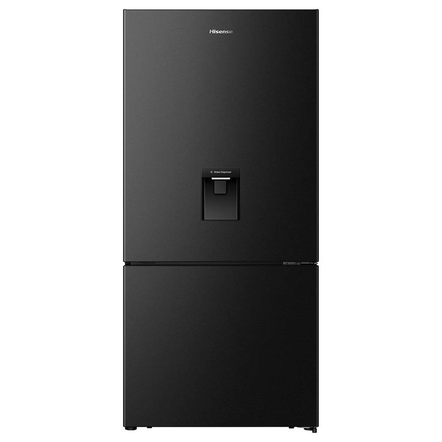 500L Black Bottom Mount Refrigerator with Water Dispenser, H630BSB-WD