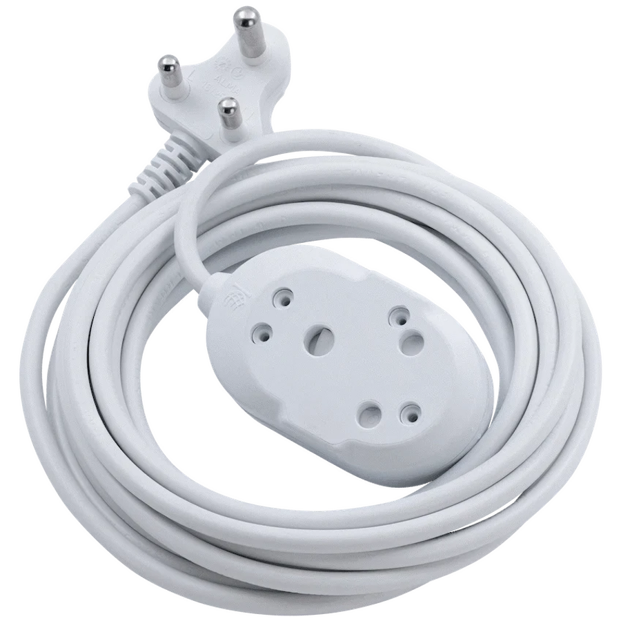 SWITCHED LIGHT DUTY Back To Back(BTB) EXTENSION LEADS 20M - WT