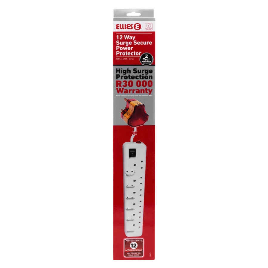Ellies 12-Way High-Surge Multiplug 0.5m
