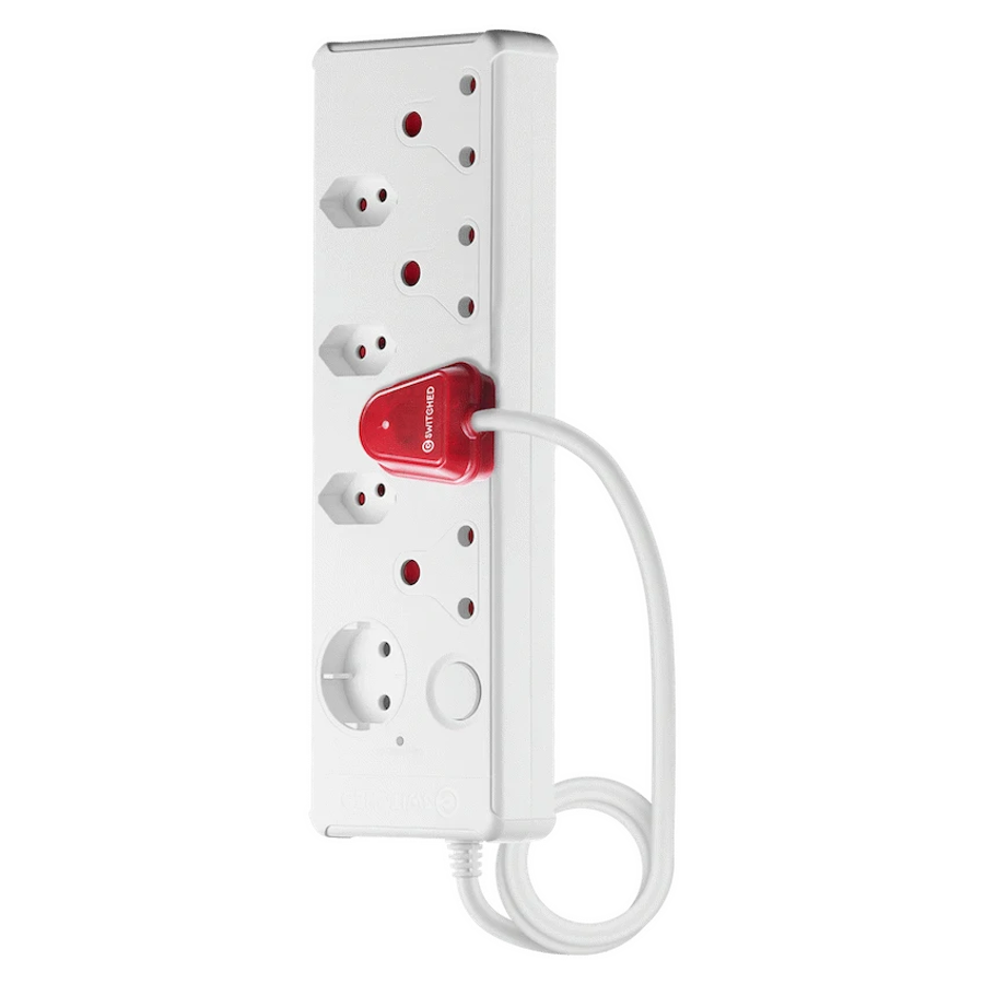 SWITCHED 8-way High Surge Multiplug 0.5m