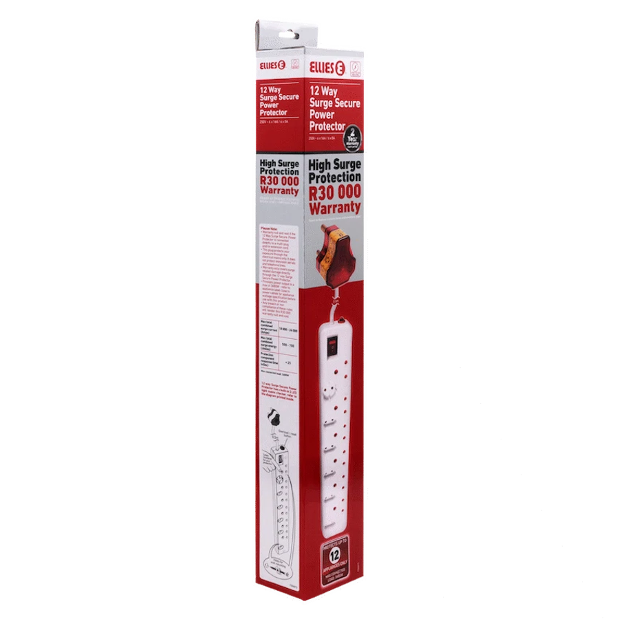 Ellies 12-Way High-Surge Multiplug 0.5m