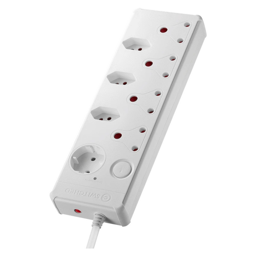 Switched Medium Surge 8-Way Multiplug 0.5m