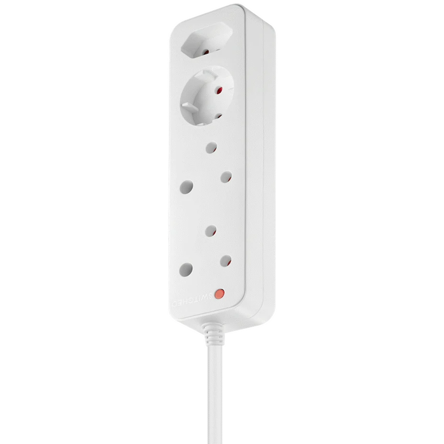 Switched High Surge 4-Way Multiplug 0.5m 1140J