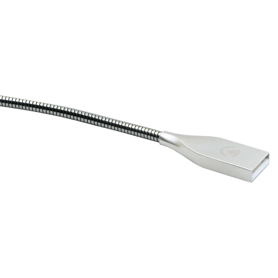 Volkano Iron Series Round Metallic Spring MFI Lightning Cable 1.2m - Silver