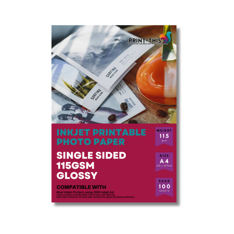 Photo Paper - Single Sided - 115gsm - Gloss