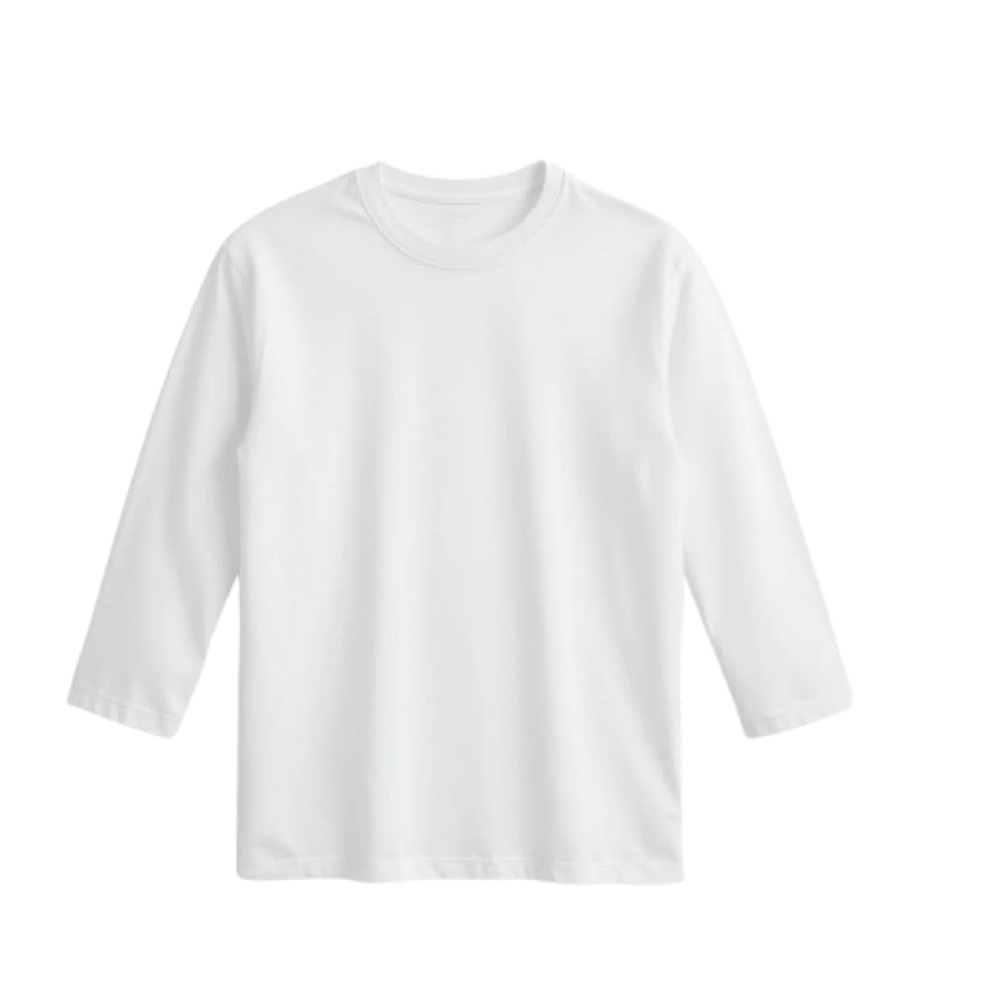 160gram Cotton Long Sleeve - White - Hopper