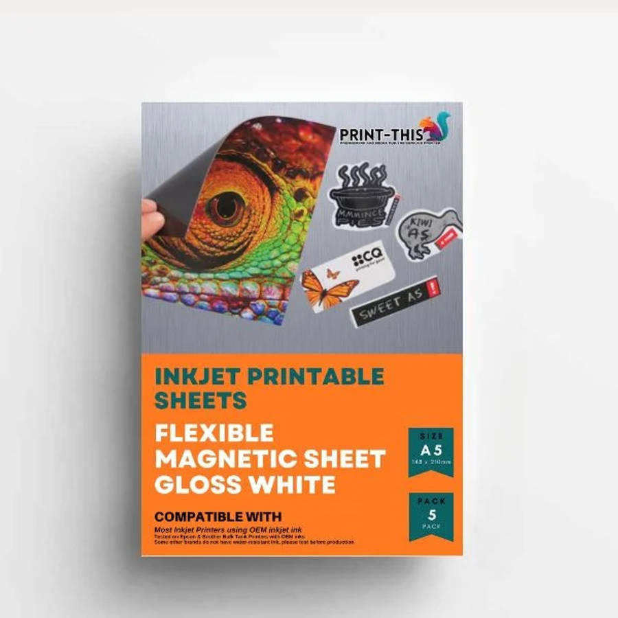 Magnetic Gloss Inkjet Paper - A4 (Pack of 5)