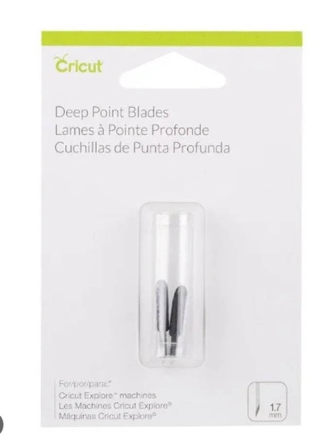 Cricut Explore + Maker Deep-Point Replacement Blades 2-pack