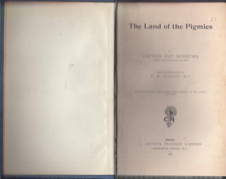 The Land of the Pigmies (1898 Hardover) - Burrows, Guy