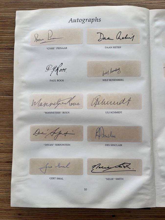 Doc Craven`s Tribute -- The Legends of Springbok Rugby 1889-1989 (Limited signed leather edition)