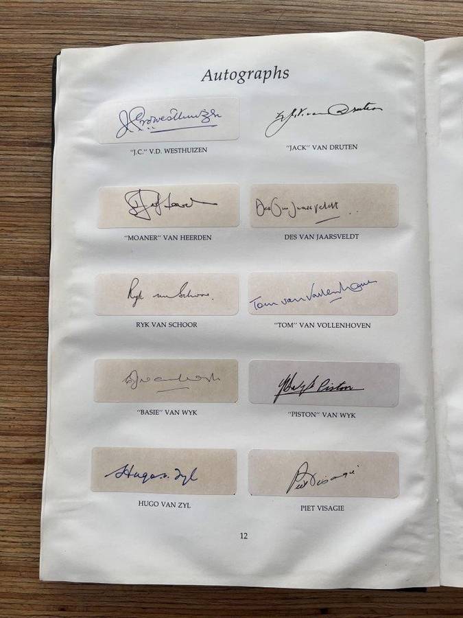 Doc Craven`s Tribute -- The Legends of Springbok Rugby 1889-1989 (Limited signed leather edition)