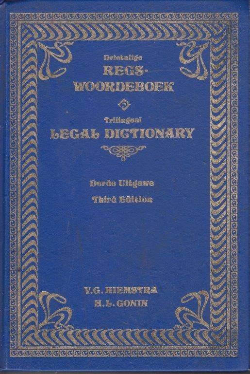 Trilingual Legal Dictionary/Drietalige Regswoordeboek (English, Latin, Afrikaans (Hardcover, 3rd edi