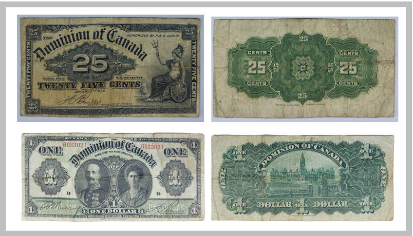 Canada - Dominion ***1911 One Dollar*** and ***1900 Twenty Five Cents***