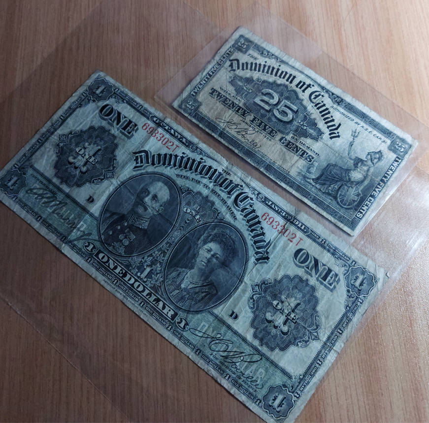 Canada - Dominion ***1911 One Dollar*** and ***1900 Twenty Five Cents***
