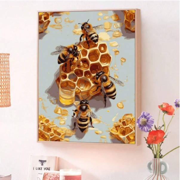 Paint by Numbers: Honey Bees