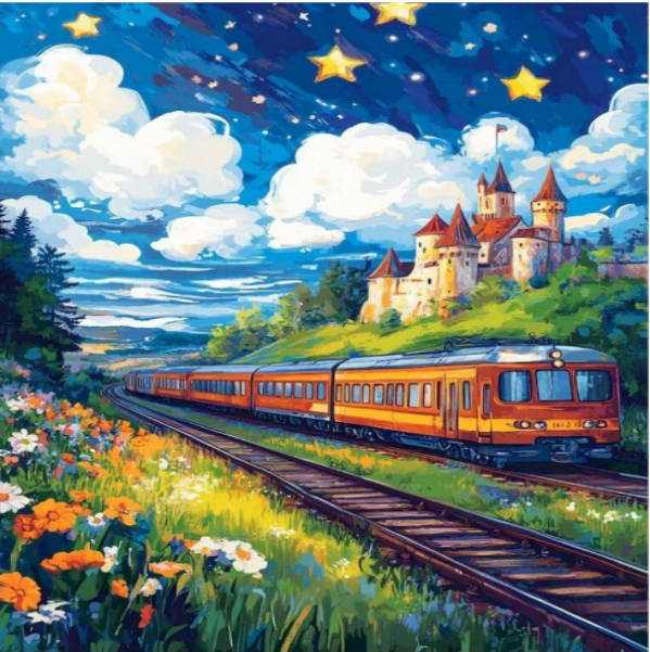 Paint by Numbers: Starry Night Express