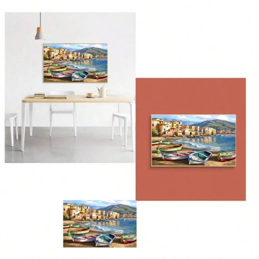 Cross-Stitching: Coastal Landscape