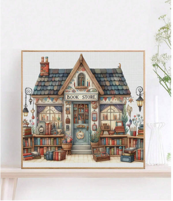 Cross-Stitching: Play-House Bookstore