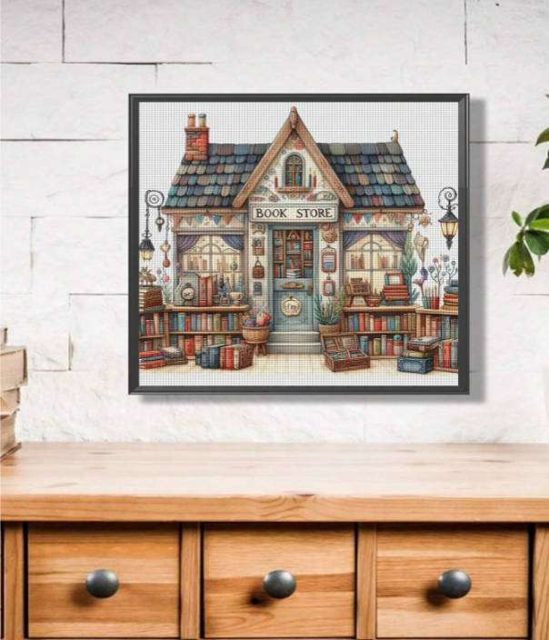 Cross-Stitching: Play-House Bookstore