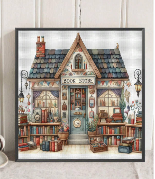 Cross-Stitching: Play-House Bookstore