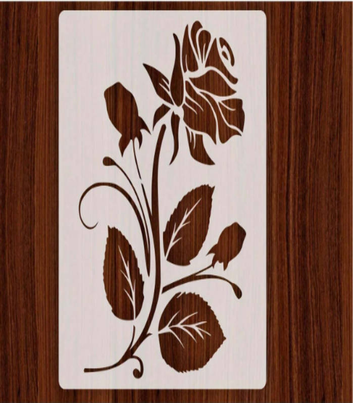 PVC Stencil: 1pc Beautiful Rose
