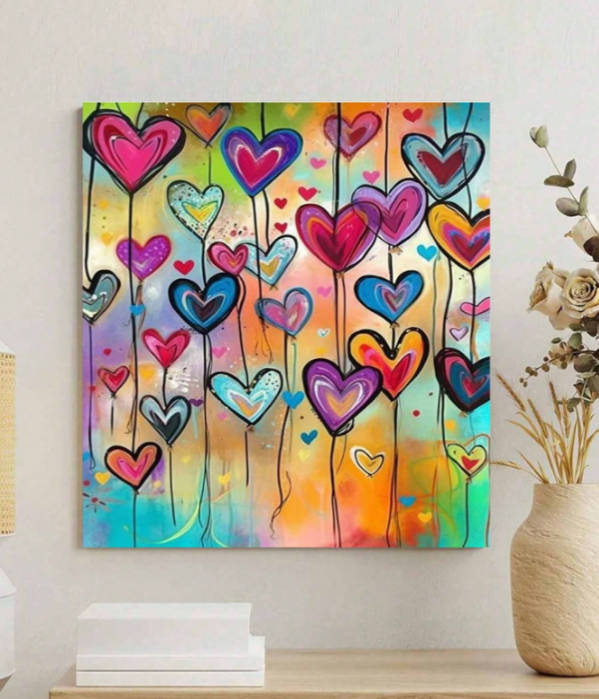 Paint by Numbers: Hearty Art!