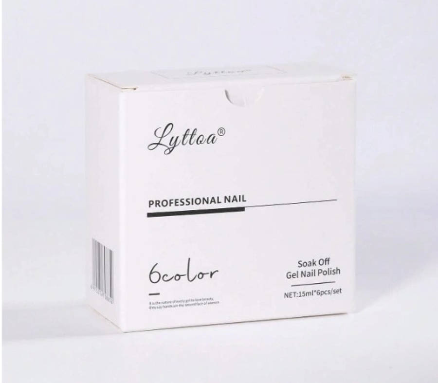 6 Set LYTTOA Gel Nail Polish  Shades 406 - 410 and 384