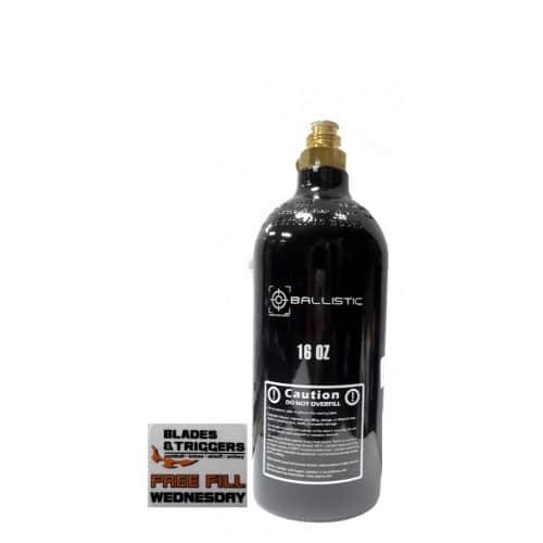 Ballistic Co2 16 Oz With Pin Valve Attached