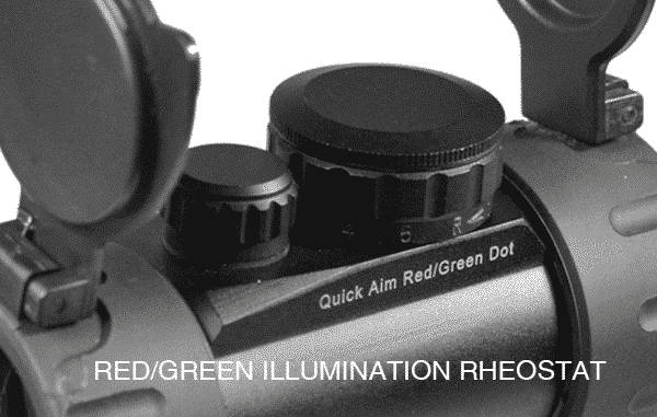 UTG 3.8" Red/Green Dot Sight Integral Mount SCP-RD40RGW-A