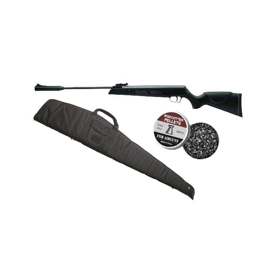 Artemis Sr1000s Black 5.5mm Pellet Rifle Combo