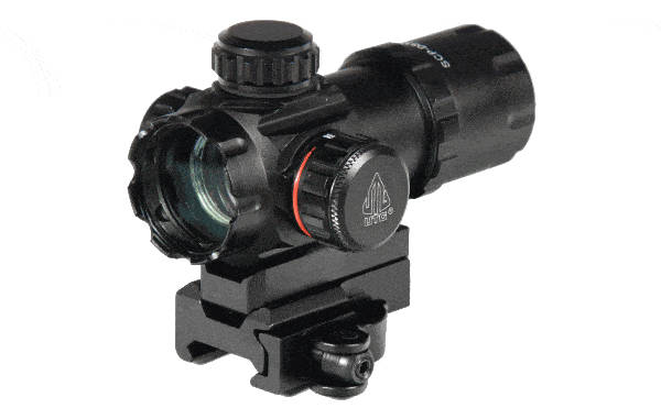 UTG CQB Red/Green Dot 3.9'' 30MM Tube With QD Mount SCP-DS3039W
