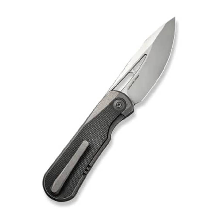 We Knife Baloo Gray Dark Green Titanium Handle 21033-4