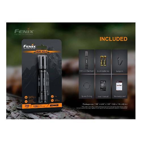 Fenix E20 V2.0 LED Flashlight