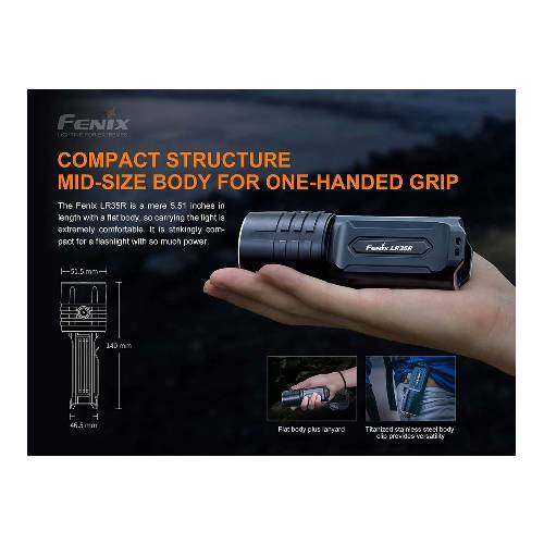 Fenix LR35R LED Flashlight (Black)