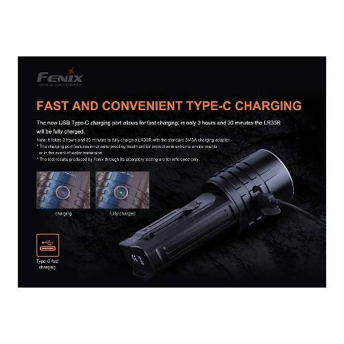 Fenix LR35R LED Flashlight (Black)