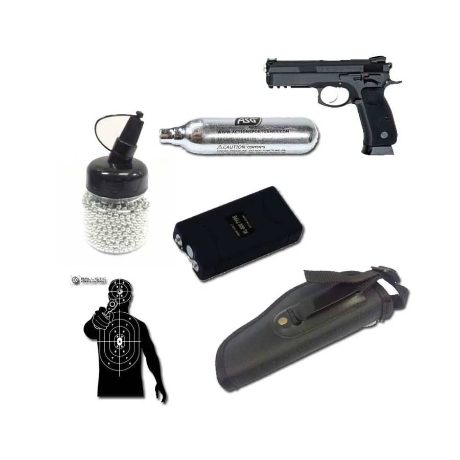Asg 17526 Cz Sp-01 Shadow 4.5mm With Stun Gun Combo